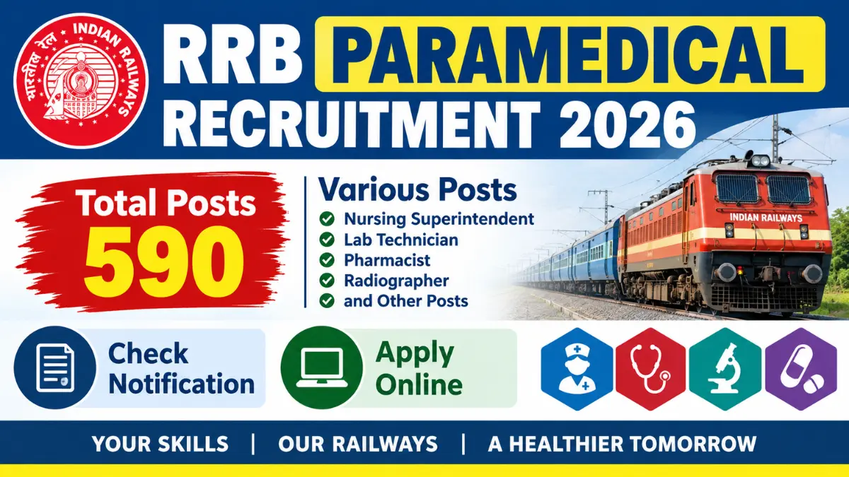 RRB Paramedical Recruitment 2026