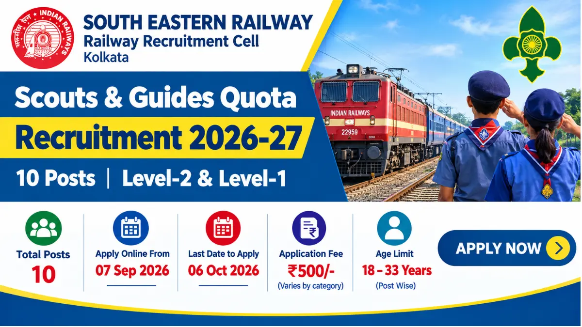 RRC SER Scouts & Guides Quota Recruitment 2026
