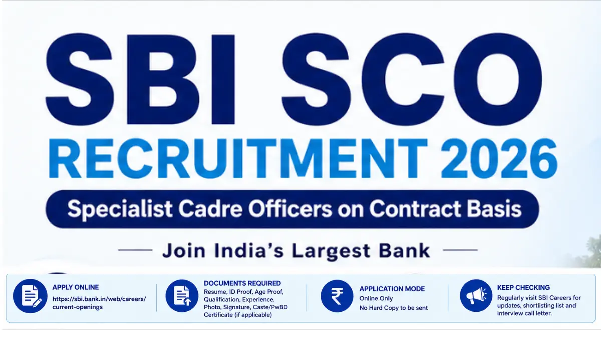 SBI SCO Recruitment 2026