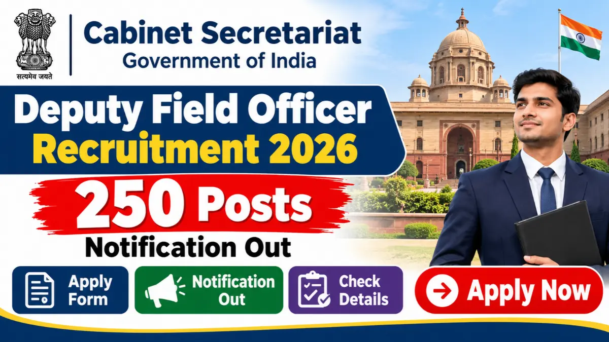 Cabinet Secretariat Deputy Field Officer Recruitment 2026