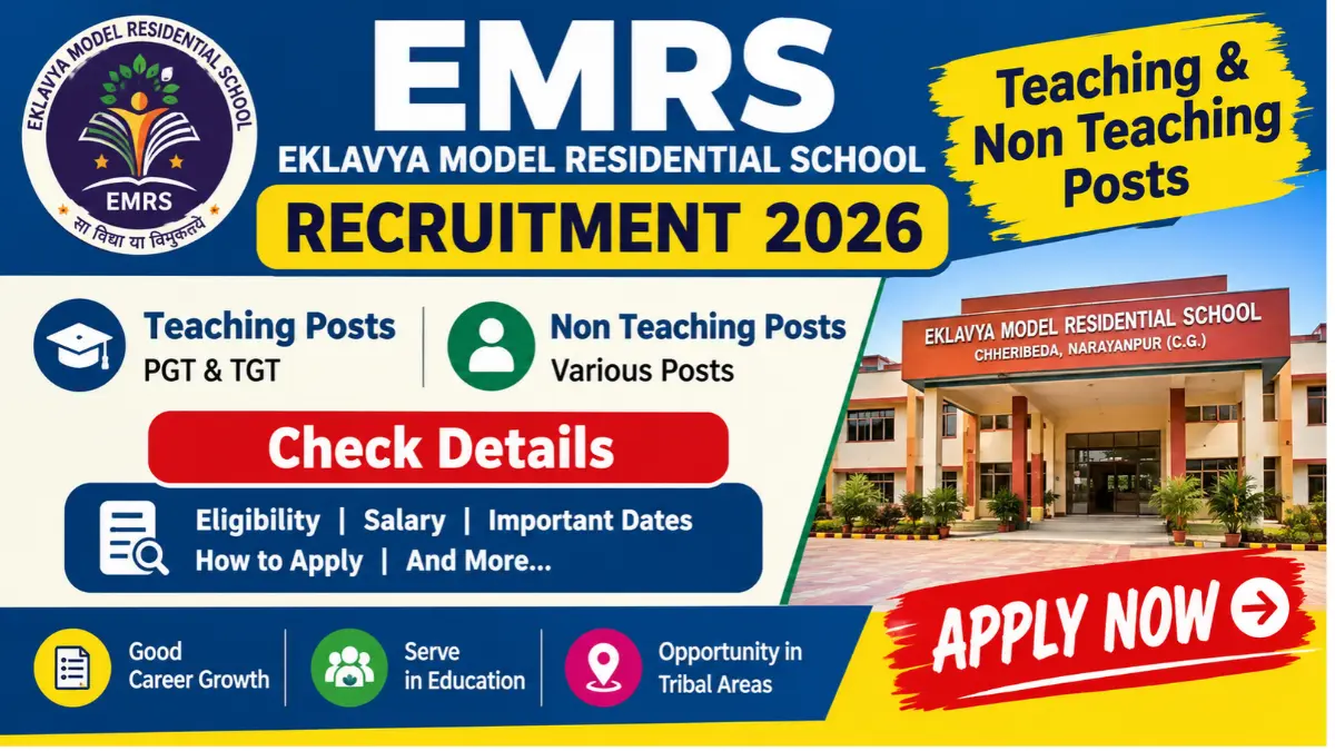 EMRS Recruitment 2026