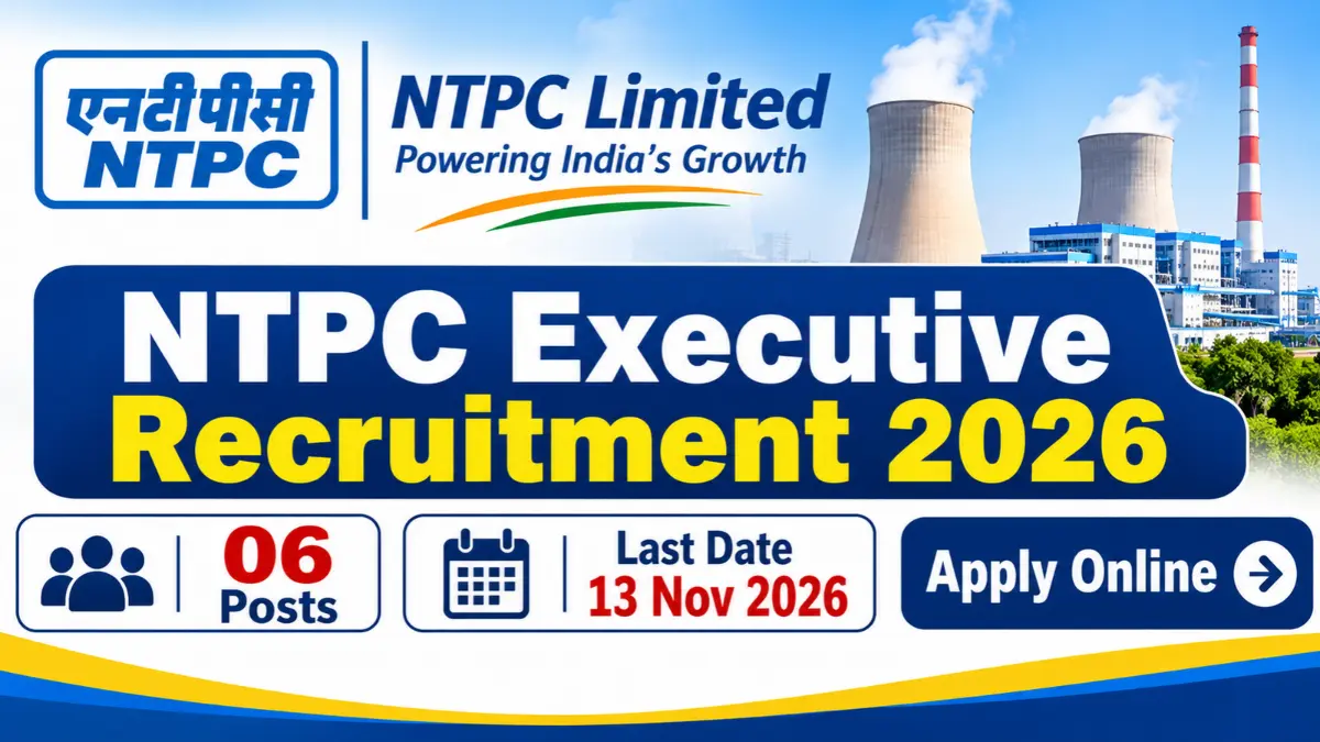 NTPC Executive Recruitment 2026