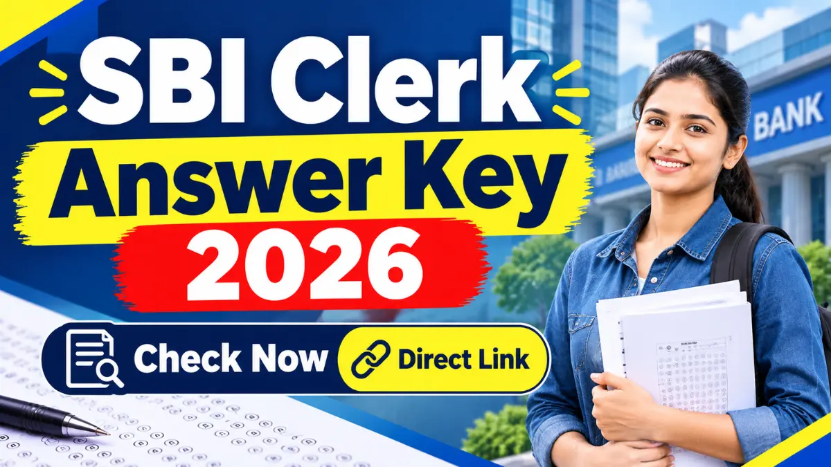 SBI Clerk Answer key 2026